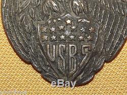 Antique Rare Old Wwi 1915 Bsa United States Boy Scouts 100% Duty Eagle Medal Pin