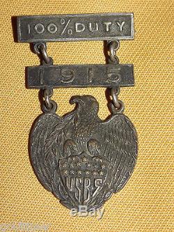 Antique Rare Old Wwi 1915 Bsa United States Boy Scouts 100% Duty Eagle Medal Pin