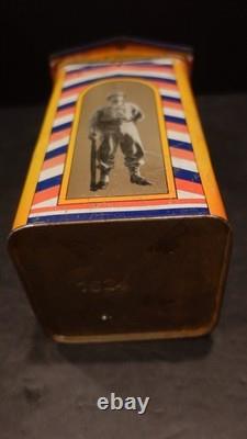 Antique Tin World War One Era Bank Voor Onze Jongens Dutch Soldier
