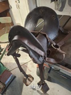 Antique US Cavalry McClellan Saddle and harness