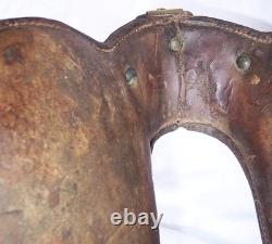 Antique US Cavalry Saddle Brass US Conchos Military McClellan 12 Seat