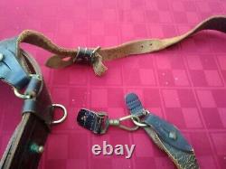 Antique US Military G&K 1918 AG Leather Holster w Belt & Ammo Pouches WWI Era