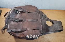 Antique WW1 1917 US Calvary Leather Saddlebags
