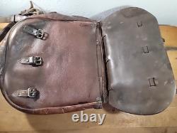 Antique WW1 1917 US Calvary Leather Saddlebags