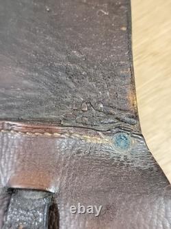 Antique WW1 1917 US Calvary Leather Saddlebags