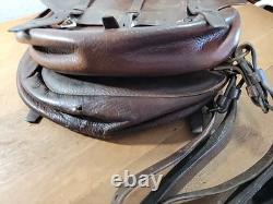 Antique WW1 1917 US Calvary Leather Saddlebags