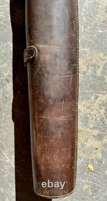 Antique WW1 26 Leather Rifle Scabbard Boot Carrier Gun Carrying Case World War