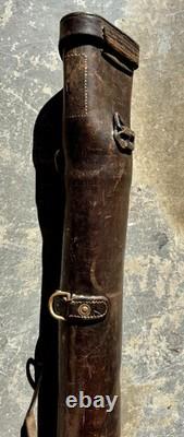 Antique WW1 26 Leather Rifle Scabbard Boot Carrier Gun Carrying Case World War