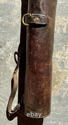 Antique WW1 26 Leather Rifle Scabbard Boot Carrier Gun Carrying Case World War