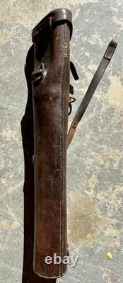 Antique WW1 26 Leather Rifle Scabbard Boot Carrier Gun Carrying Case World War