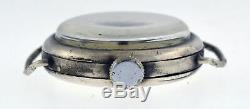 Antique WW1 Longines Cal 10.86N 25mm 900 Coin Silver Military Trench Watch