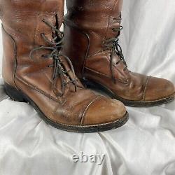 Antique WW1 Officers Riding Calf Boots Leather