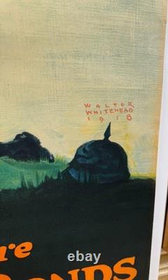 Antique WW1 Poster Come On! 1917 World War One American Soldier Walter Whitehead