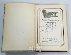 Antique WW1 Snow Trenches Dan Steele Signed 1931 HC Russian US Military History