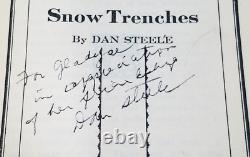 Antique WW1 Snow Trenches Dan Steele Signed 1931 HC Russian US Military History