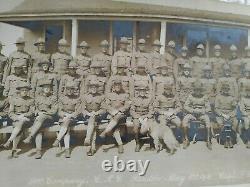 Antique WWI 1918 Military 5ft Long Photo 24th Company C. A. C Capt. F. B GJams