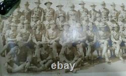 Antique WWI 1918 Military 5ft Long Photo 24th Company C. A. C Capt. F. B GJams