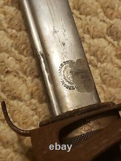 Antique WWI Argentine Model 1898 Cavalry Sword & Scabbard Germany Matching #'s