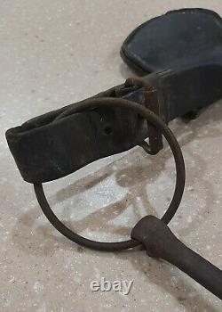 Antique WWI Era Mule Tack Harness With Blinders, World War I, USA Army, Leather