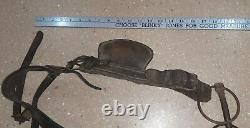 Antique WWI Era Mule Tack Harness With Blinders, World War I, USA Army, Leather