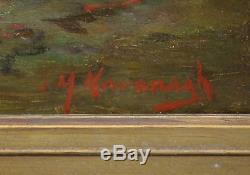 Antique WWI French Infantry Soldier, Joseph Kavanagh O/C Oil Painting, NR