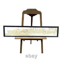 Antique WWI Panoramic Photo Camp Zachary Taylor Louisville KY Framed Yard Long