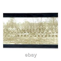 Antique WWI Panoramic Photo Camp Zachary Taylor Louisville KY Framed Yard Long