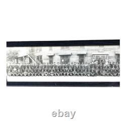 Antique WWI Panoramic Soldiers Photo Camp Jackson SC Framed Yard-Long