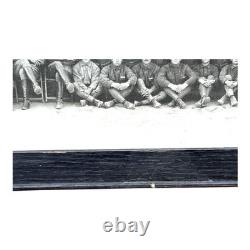 Antique WWI Panoramic Soldiers Photo Camp Jackson SC Framed Yard-Long