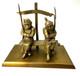 Antique WW One Bronze Memorial France & Germany Soldiers After War Sculpture