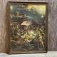 Antique World War 1 Framed Artwork OVER THE TOP U. S. A Renesch 17x13