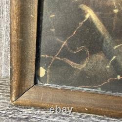 Antique World War 1 Framed Artwork OVER THE TOP U. S. A Renesch 17x13