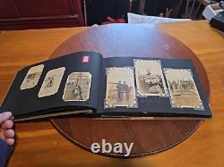 Antique World War 1 Our Boys In Khaki Photo Album & Scrapbook 45+ Pages FULL