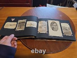 Antique World War 1 Our Boys In Khaki Photo Album & Scrapbook 45+ Pages FULL