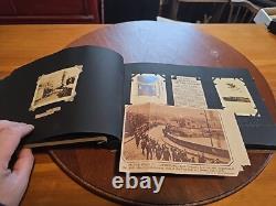 Antique World War 1 Our Boys In Khaki Photo Album & Scrapbook 45+ Pages FULL