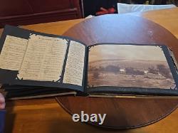 Antique World War 1 Our Boys In Khaki Photo Album & Scrapbook 45+ Pages FULL