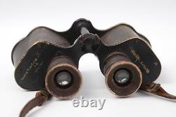 Antique World War I No 4599 Binoculars Ross London 1918 MKII Prismatic X6