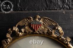 Antique World War One Convex Glass Solider Portrait