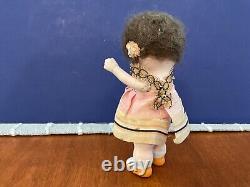 Antique World War One US Military Carnival Chalkware Kewpie Doll Very Rare