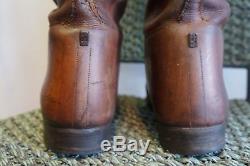 Antique Ww1 Peal & Co England Army Officers Leather Field Boots Size 10