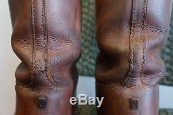 Antique Ww1 Peal & Co England Army Officers Leather Field Boots Size 10