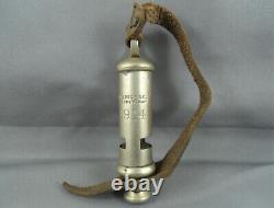 Antique Wwi J. Hudson & Co. Birmingham Trench Whistle 1914 With Lanyard