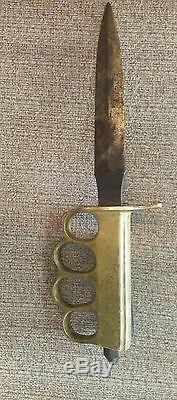 Antique authentic U. S. 1918 WWI Trench Knife au lion