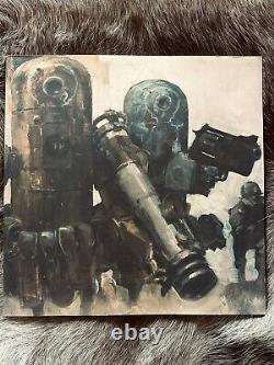 Ashley Wood original painting art signed World War Robot One 2008 Published
