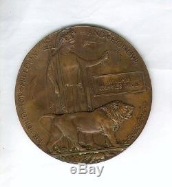 Australian WW1 Light Horse death memorial plaque. 12th LH. Died Gaza 1917. Ward