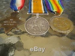 Australian WW1 medal group of 3 Original 8/Bn Wounded Gallipoli. Landed 25 April