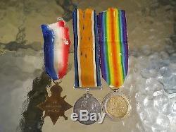 Australian WW1 medal group of 3 Original 8/Bn Wounded Gallipoli. Landed 25 April