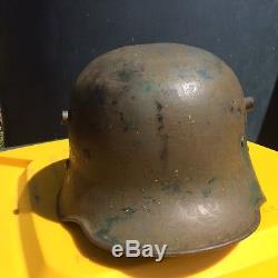 Austrian/German ww1 camo helmet