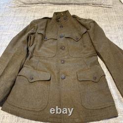 Authentic 1917 WWI doughboy Army Coat Small-medium Size. Please Read Descrip