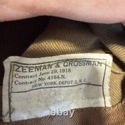 Authentic 1917 WWI doughboy Army Coat Small-medium Size. Please Read Descrip